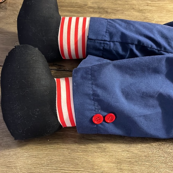 Vintage Raggedy Ann Andy Doll Large Approx. 3 Feet Tall Rare I Love You Heart - Picture 12 of 16